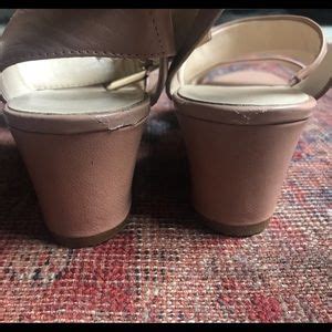 Nine West Shoes Hp Nine West Nude Wedge Sandals Poshmark