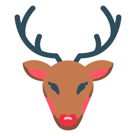 Diseño PNG Y SVG De Icono De Rudolph Reno De Navidad Para Camisetas