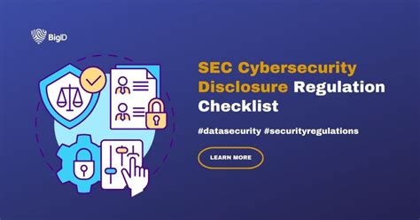 Sec Cybersecurity Disclosure Regulation Checklist Bigid