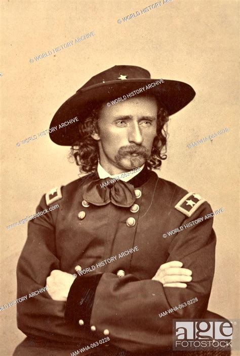 Photographic Print Of George Armstrong Custer 1839 1876 United States Army Officer And Cavalry