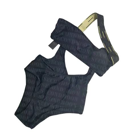 Sexy Hollow Swimwear Hot Spring Bathing Suit One Shoulder Swimsuit Solid Color Swimwears Women