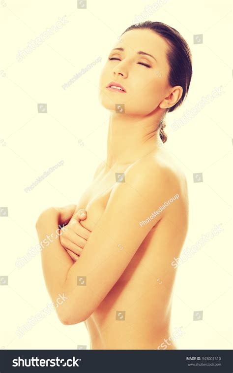 Nude Woman Covering Her Breast Cross Stock Photo 343001510 Shutterstock
