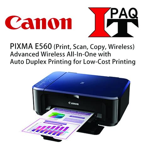 Canon Pixma E560 E560r 3 In 1 Wifi Duplex Printer Printer Printscan