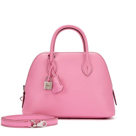 Hermès 5p Bubblegum Pink Epsom Bolide 1923 25 Palladium Hardware 2021 Available For Immediate