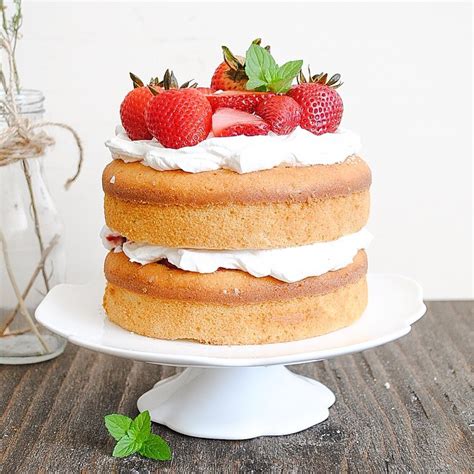 Strawberry And Whipped Cream Naked Cake Recipe The Feedfeed