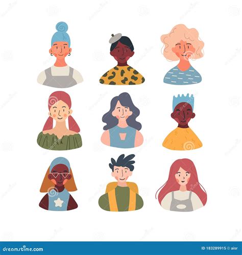 Workers Of Different Occupation Race Sex And Ages Profile Avatars Collection Icons Of Male