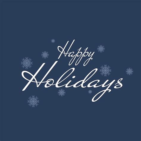 Vektor Schriftzug Happy Holidays Calligraphic Font Vector Text