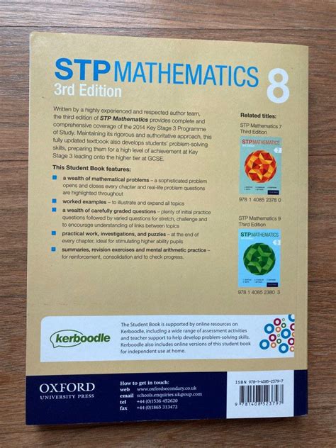 Stp Mathematics Year 8 Textbook 3rd Edition Hobbies And Toys Books