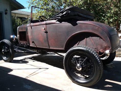 Ford Model A Roadster Pre War Hot Rod Rat Rod Banger Patina TROG For Sale