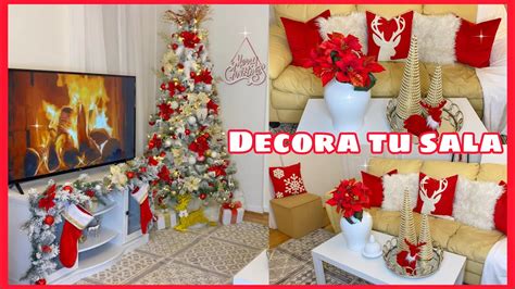 Ideas Para Decorar La Sala En Navidad Navidad Decoracion De Mi Sala