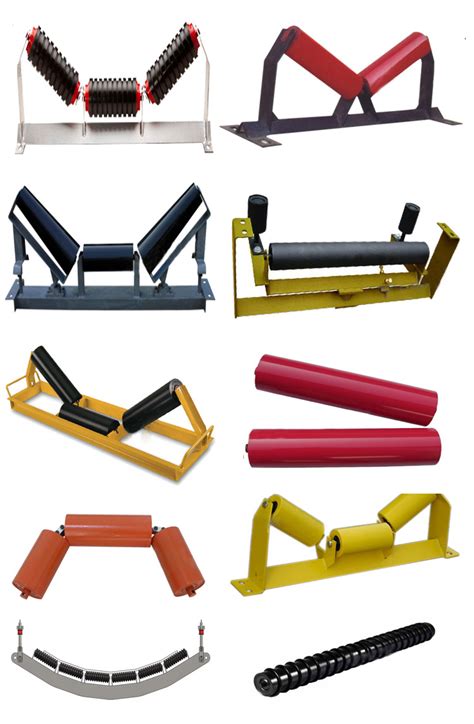 01 Types Of Idlers In Conveyor Belt Return Idler Trough Idler Training