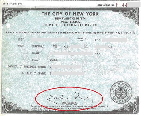 Nyc Birth Certificates Us Apostille Services