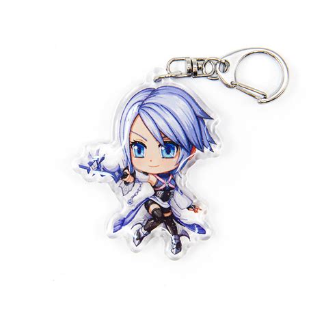 Aqua Acrylic Keychain Yanimatorart