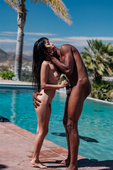 Tiny Asian Lady Marica Hase Sucks BBC By The Pool Photos Jason Brown MILF Fox