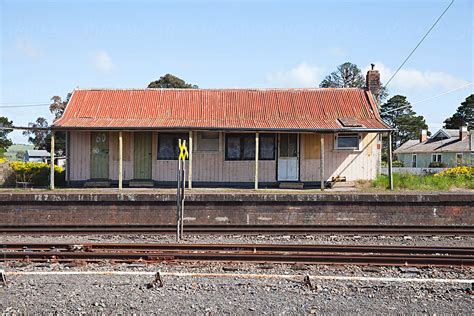abandoned  railway station  country victoria australia
