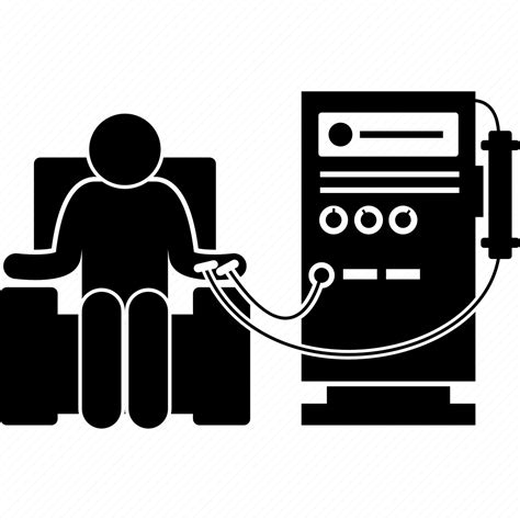 Dialysis Kidney Machine Patient Icon Download On Iconfinder