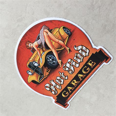 Hot Rod Garage Sticker