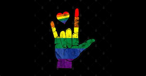 Gay Pride Asl Sign Languages Lgbt Deaf Awareness Month Gay Pride Asl Sign Languages Lgbt Deaf
