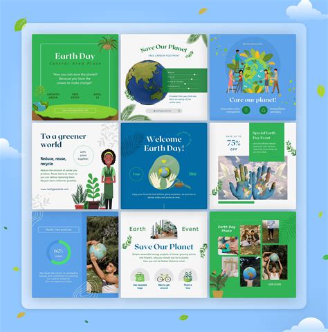 Elegant Earth Day Social Media On Behance