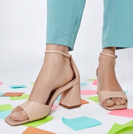 Aldo Nude Heels Platform Sandals On Carousell