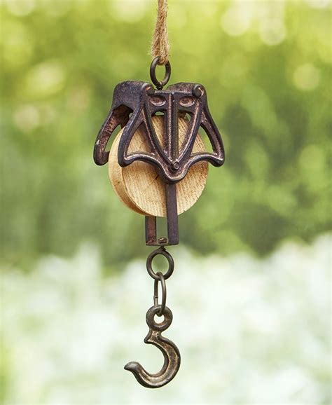 Rustic Pulley Plant Hanger