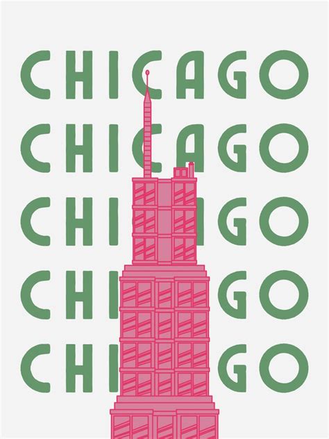 Chicago Poster Etsy