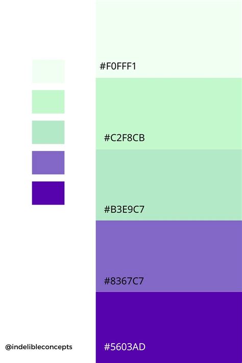 Purple And Green Color Palette Mint Green Light Green Purple