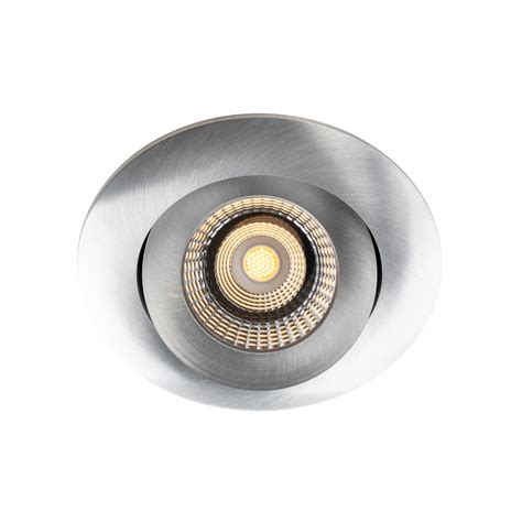 Slc One Led Recessed Light Dimmable To Warm Aluminium Lights Ie