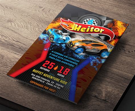 Convite Digital Hot Wheels Elo Produtos Especiais