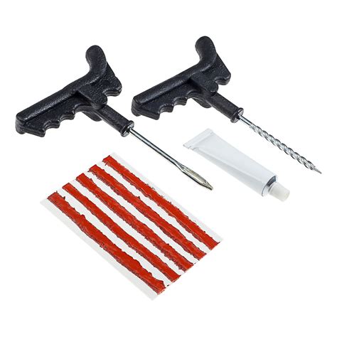 ЕРМАК Набор для ремонта бескамерных шин №3: клей, 5 жгутов, Y ...