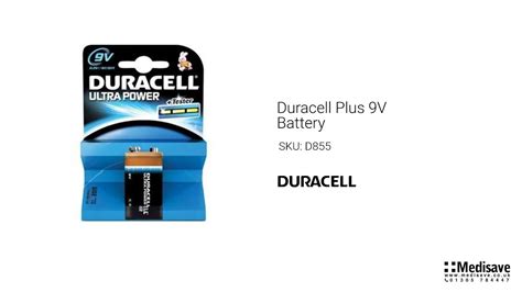 Duracell Plus 9V Battery D855 YouTube