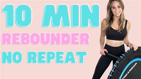 10 Moves In 10 Minutes Rebounder Workout Mini Trampoline At Home Workout Youtube