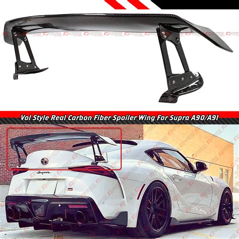 For 2020 24 Toyota Supra Gr A90 A91 Real Carbon Fiber Vol Style Gt