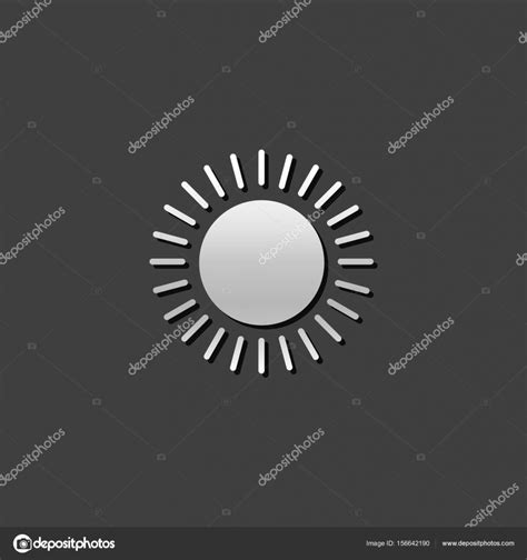 Icono metálico Pronóstico parcialmente soleado vector gráfico