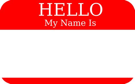 Hi My Name Is Printable - Printable Word Searches