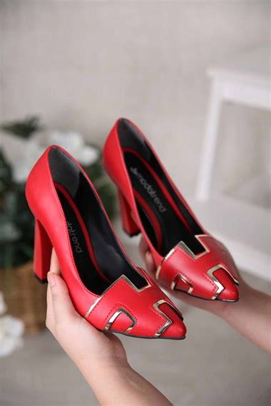 Kadın Topuklu Ayakkabı NUDE CİLT