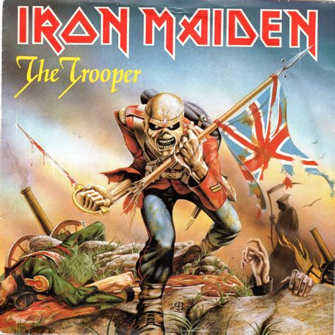 Metal band- Iron Maiden Album Cover: The Trooper. | Iron maiden albums ...