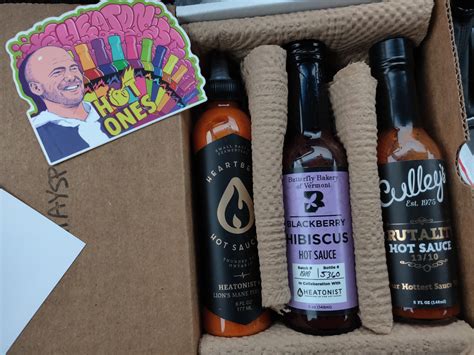 Just Received This Months Hot Ones Box R Hotones