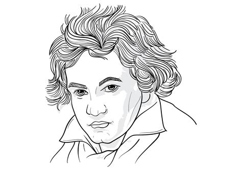 Drawing Illustration Of Ludwig Van Beethoven 157673 Vector Art At Vecteezy