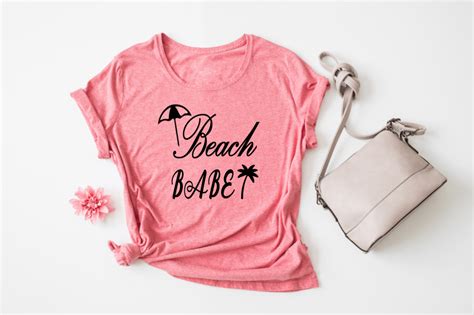 Beach Babe Svg Vector T Shirt Design Graphic By Rumman Sweety Creative Fabrica