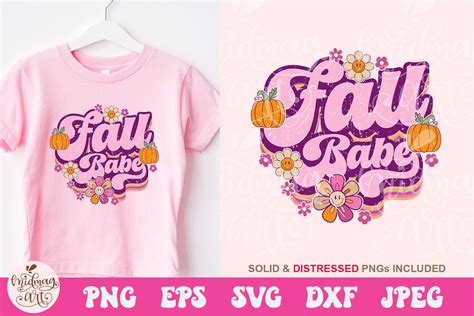 Fall Babe Svg Retro Fall Sublimation By Midmagart Thehungryjpeg