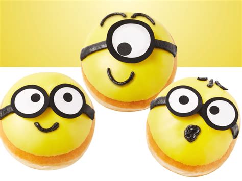 We Tried The New Krispy Kreme Minions Themed Donuts HungryGoWhere