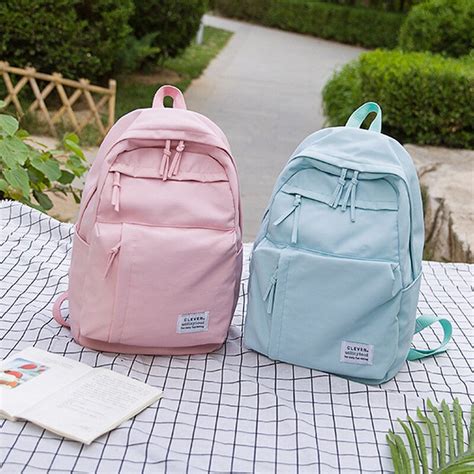 Large Leisure Backpack For Girls Teenage Pink Bag Grandado