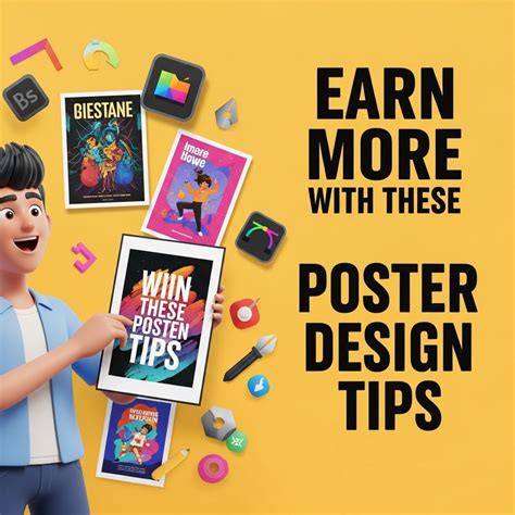 boost  income   poster design tips graphic eagle