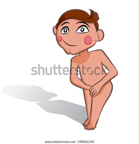 Naked Sexy White Man Vector Confused Stock Vector Royalty Free Shutterstock