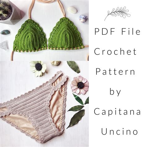 Pdf File For Crochet PATTERN Marina Crochet Bikini Top And Etsy