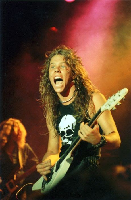 James Hetfield Of Metallica 1980s Fuck Yeah 198039s De Wonderjaren Van