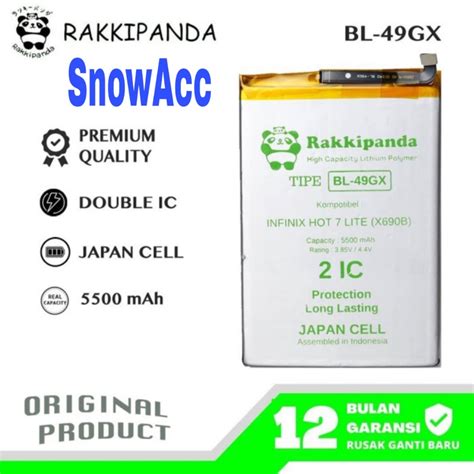 Jual Rakkipanda Baterai Hot Lite X B Note Lite X Hot S Nfc X B