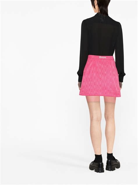 Moschino Pussy Bow Silk Shirt Black FARFETCH