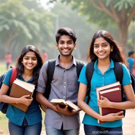 Three Indian Students: Confidence and Confusion | Stable Diffusion Online
